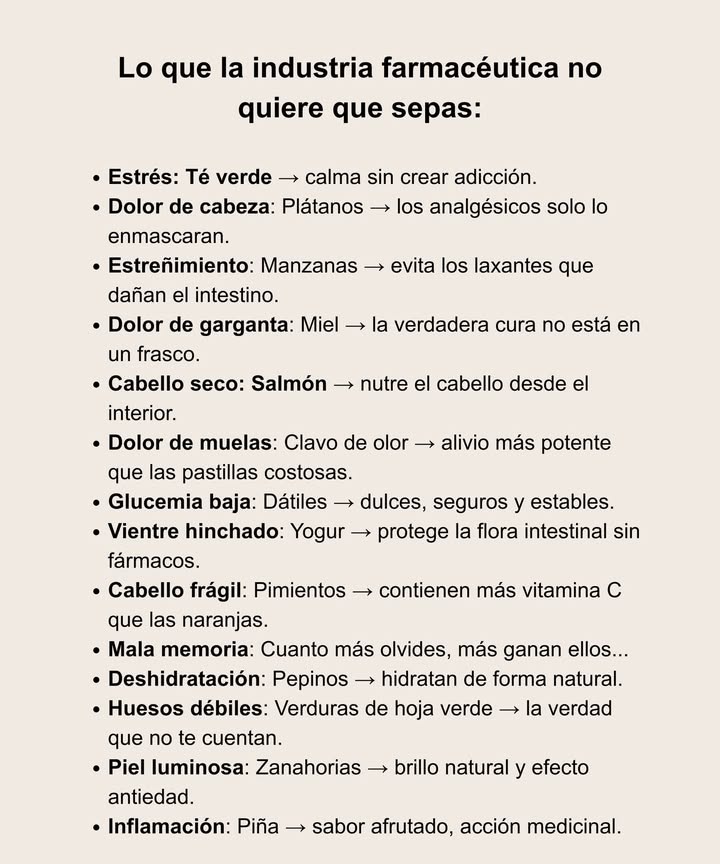 Lo que la industria farmacéutica no quiere que sepas: