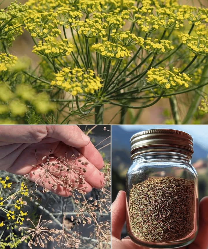 Semillas de eneldo: un tesoro olvidado para la digestión, las hormonas y un sueño reparador 

Pequeñas, aromáticas y llenas de poder curativo, las semillas de eneldo han sido usadas durante siglos como remedio natural para la salud digestiva, el equilibrio hormonal y el descanso profundo.

 Beneficios principales

 Mejoran la digestión: alivian gases, indigestión e hinchazón.

 Calman ansiedad e insomnio: el té de semillas relaja y favorece el sueño.

 Equilibran hormonas: alivian cólicos menstruales y favorecen la estabilidad emocional.

領 Fortalecen huesos: ricas en calcio, magnesio y fósforo para prevenir la osteoporosis.

 Refrescan el aliento: combaten bacterias bucales al masticarlas después de comer.

 Desintoxican el organismo: antioxidantes que apoyan al hígado en la eliminación de toxinas.

 Formas de uso en casa
 Masticar: media cucharadita tras las comidas.
 Infusión: 1 cdita. machacada en agua hirviendo, reposar 10 min.
 Polvo: añadir a yogures, batidos o ensaladas.
 Tintura: semillas en alcohol al 40%, reposo de 2-3 semanas, unas gotas diluidas en agua.

 Precauciones
 Evitar en embarazo por posible estimulación uterina.
 No excederse en consumo para prevenir molestias digestivas.

 Un remedio simple y poderoso que transforma tu bienestar: digestión ligera, hormonas en equilibrio y un descanso profundo de manera 100% natural.