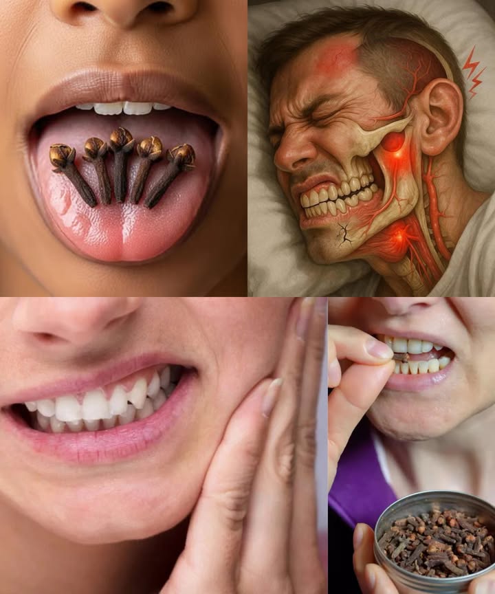 Clavo de olor: alivio natural para el dolor de muelas 

 Antiguo remedio natural con efecto analgésico, antibacteriano y antiinflamatorio gracias al eugenol.
 Sostener unos clavos en la boca libera aceites que adormecen los nervios y reducen la inflamación.
 Ideal como primer auxilio cuando no hay atención dental inmediata.
 También combate el mal aliento, calma las encías y previene caries.
 El aceite de clavo con aceite de oliva o coco potencia el efecto calmante.
 Úsalo con precaución: no tragar ni aplicar sin diluir.

 Un alivio rápido, natural y seguro directamente desde la naturaleza.