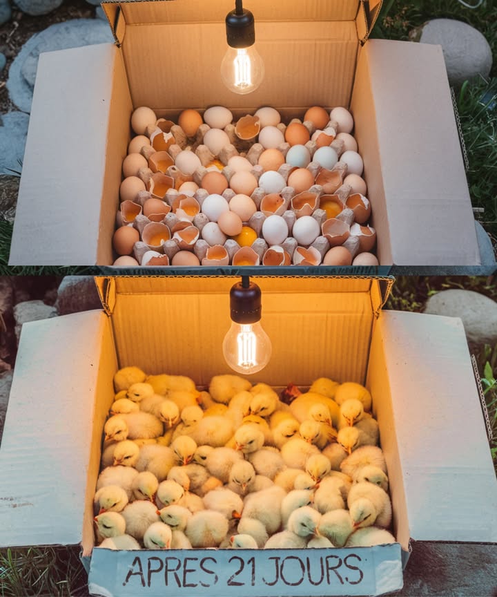 Cómo hacer una incubadora casera fácil y sencilla para huevos de gallina Materiales necesarios: Caja de cartón resistente Bombilla incandescente con casquillo y cable eléctrico Termómetro y higrómetro 蝹 Serrín o papel triturado para el lecho Recipiente con agua para mantener la humedad 讀 Huevos fecundados 六 Pasos para la fabricación: 1. Preparar la caja: Elige una caja de cartón lo suficientemente grande para acomodar los huevos. Cubre el fondo con una capa de serrín o papel triturado para mantener el calor. 2. Instalar la fuente de calor: Coloca la bombilla en el centro de la tapa o en un lateral de la caja. Esto ayudará a mantener una temperatura constante en el interior. 3. Controlar la temperatura y la humedad: Coloca el termómetro y el higrómetro dentro de la caja. La temperatura ideal es de 37,5C, mientras que la humedad debe mantenerse entre el 50% y el 60%. Coloca un recipiente con agua para ayudar a mantener la humedad adecuada. 4. Colocar los huevos: Pon los huevos fecundados dentro de la caja, dejando un espacio adecuado entre ellos para asegurar una buena circulación del aire. 5. Girar los huevos regularmente: Gira los huevos suavemente 2 o 3 veces al día para evitar que el embrión se adhiera a la cáscara. 6. Controlar y ajustar: Revisa diariamente la temperatura y la humedad. Si es necesario, ajusta la altura de la bombilla para mantener las condiciones óptimas. 7. Fase final de incubación después de 18 días: Deja de girar los huevos a partir del día 18. Aumenta ligeramente la humedad al 65-70% para facilitar la eclosión. Hacia el día 21, deberías comenzar a ver cómo los polluelos rompen el cascarón! Consejo: Este método es una forma económica y efectiva de incubar huevos en casa. Con un poco de cuidado y seguimiento, podrás disfrutar de tus propios pollitos sin complicaciones. Buena suerte!