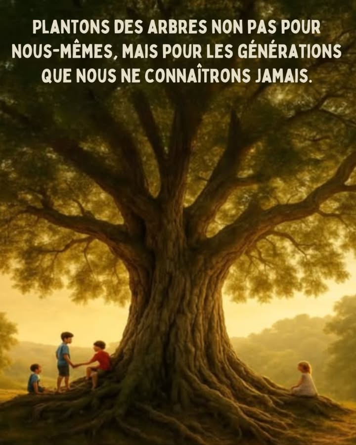 Chaque arbre est une promesse murmurée aux générations futures.