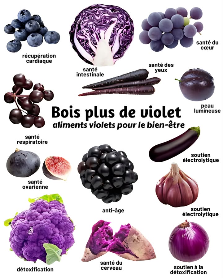 Buvez larc-en-ciel 磻
Les jus de fruits et légumes colorés offrent un concentré de vitalité et de bien-être.

 Rouge  plein dantioxydants, il protège le cœur.
 Orange  riche en vitamine C, il renforce limmunité.
 Jaune  stimule la digestion et illumine le teint.
塞 Vert  purifie, détoxifie et équilibre le corps.
 Violet  favorise la mémoire et la longévité.

Une façon simple, naturelle et délicieuse de nourrir votre corps avec les couleurs de la vie.