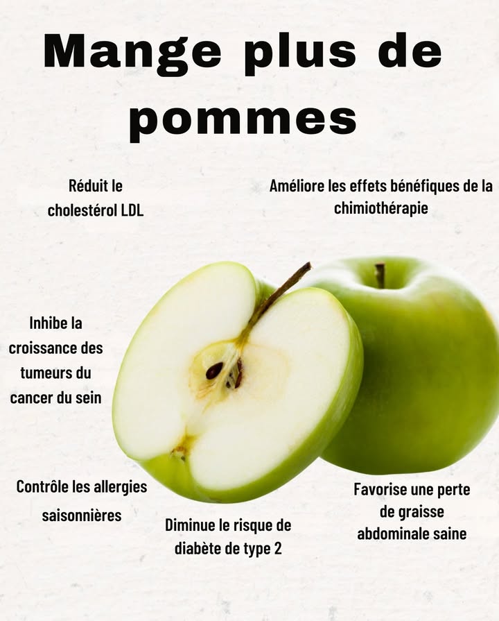 Une pomme par jour soutient ta santé de mille façons.