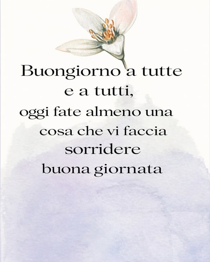 Piccoli gesti per iniziare bene la giornata 

Ogni giornata può diventare più piacevole grazie a piccoli momenti di serenità. Anche un semplice gesto che fa sorridere può migliorare lumore e rendere linizio della giornata più leggero.

 Iniziare con calma
Prendersi qualche minuto al mattino per respirare profondamente, bere una bevanda calda o osservare la luce del giorno aiuta a iniziare con maggiore tranquillità e consapevolezza.

 Fare qualcosa che porta gioia
Un gesto semplice come ascoltare una musica piacevole, leggere poche righe di un libro o dedicarsi a un piccolo hobby può regalare un sorriso e creare energia positiva.

 Circondarsi di cose piacevoli
Un ambiente ordinato, una pianta, un fiore o un oggetto che trasmette serenità contribuiscono a rendere lo spazio più accogliente e rilassante.

 Apprezzare i piccoli momenti
Notare le piccole cose belle della giornata aiuta a mantenere uno sguardo positivo e a vivere con più equilibrio.

Una giornata che inizia con un sorriso tende a proseguire con più leggerezza, trasformando anche i momenti più semplici in occasioni di benessere.