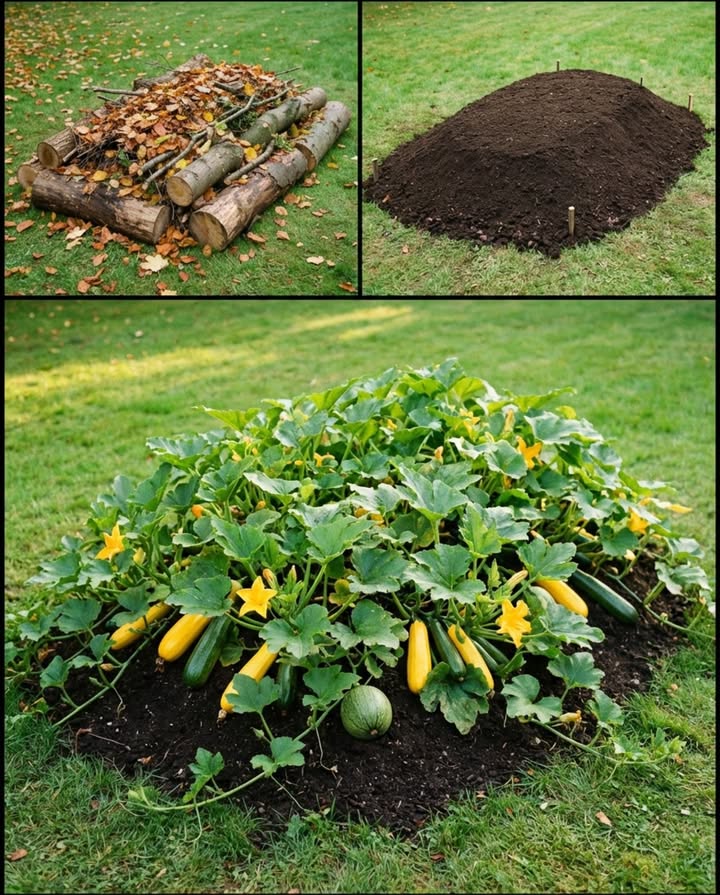 Des rondins enterrés sous une butte de terre, et le jardin sarrose presque seul pendant des années. Cest le principe du Hugelkultur  une technique permaculturelle dorigine allemande qui transforme les déchets de jardin en sol vivant. 

Le mécanisme est simple : le bois enterré se comporte comme une éponge géante. Il absorbe les pluies, les stocke, et les restitue lentement aux racines pendant les périodes sèches. Le cœur de la butte reste humide même quand la surface paraît sèche.

Construction en couches, de bas en haut : grands rondins et grosses branches le bois dur se décompose lentement = réservoir durable, petites branches et copeaux, feuilles mortes et tontes de gazon, puis 15-20 cm de compost et terre en surface. Hauteur finale : 90-120 cm. Prévoir 30% de tassement la première année  construire plus haut que la hauteur souhaitée.

Orientation nord-sud pour un ensoleillement uniforme des deux flancs. Pentes à 45 pour la stabilité.

Rotation des cultures sur la butte : an 1 = courges, potirons, melons profitent des nutriments riches du bois frais. An 2 = tomates, concombres, haricots. An 3 et au-delà = presque tout  le sol est devenu profond, meuble et fertile.

Une butte bien construite peut nécessiter très peu darrosage supplémentaire dès la deuxième année. 

#hugelkultur #permaculture #buttedebois #jardinéco