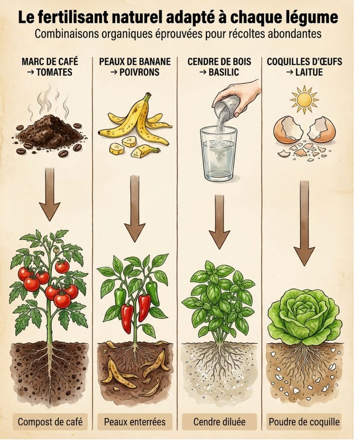 Quatre déchets ménagers valorisables au potager, avec leurs limites réelles.

Marc de café composté tomates : azote  matière organique. IMPORTANT : composter 2-3 mois avant usage. Direct au pied = acidification  blocage azote.

Peaux de banane enterrées poivrons : potassium à libération très lente 6-12 mois. Effet modeste. Mieux en compost quenfouies directement.

Cendre de bois diluée basilic : potasse  alcalinise le sol. DANGER : seulement sur sols acides, max 100g/m/an. Excès brûle racines et bloque nutriments.

Coquilles dœuf broyées laitue : calcium très lent années. Broyer finement, effet drainage > nutrition court terme.

Aucun ne remplace compost mûr équilibré.

塞

#FertilisantsNaturels #CompostMaison #PotagerÉcologique